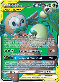 Pokemon SM - Unified Minds Rowlet & Alolan Exeggutor GX (Full Art)