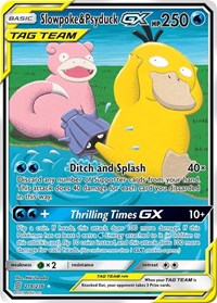Pokemon SM - Unified Minds Slowpoke & Psyduck GX (Alternate Full Art)