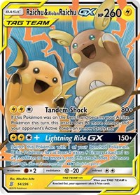 pokemon SM - Unified Minds Raichu & Alolan Raichu GX