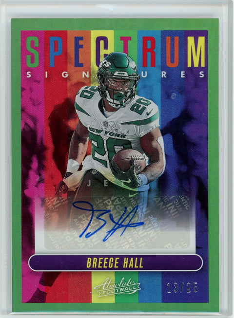 2023 Panini Absolute #SPEC-BH Breece Hall Spectrum Signatures /25