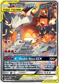pokemon SM Promos Reshiram & Charizard GX - SM201