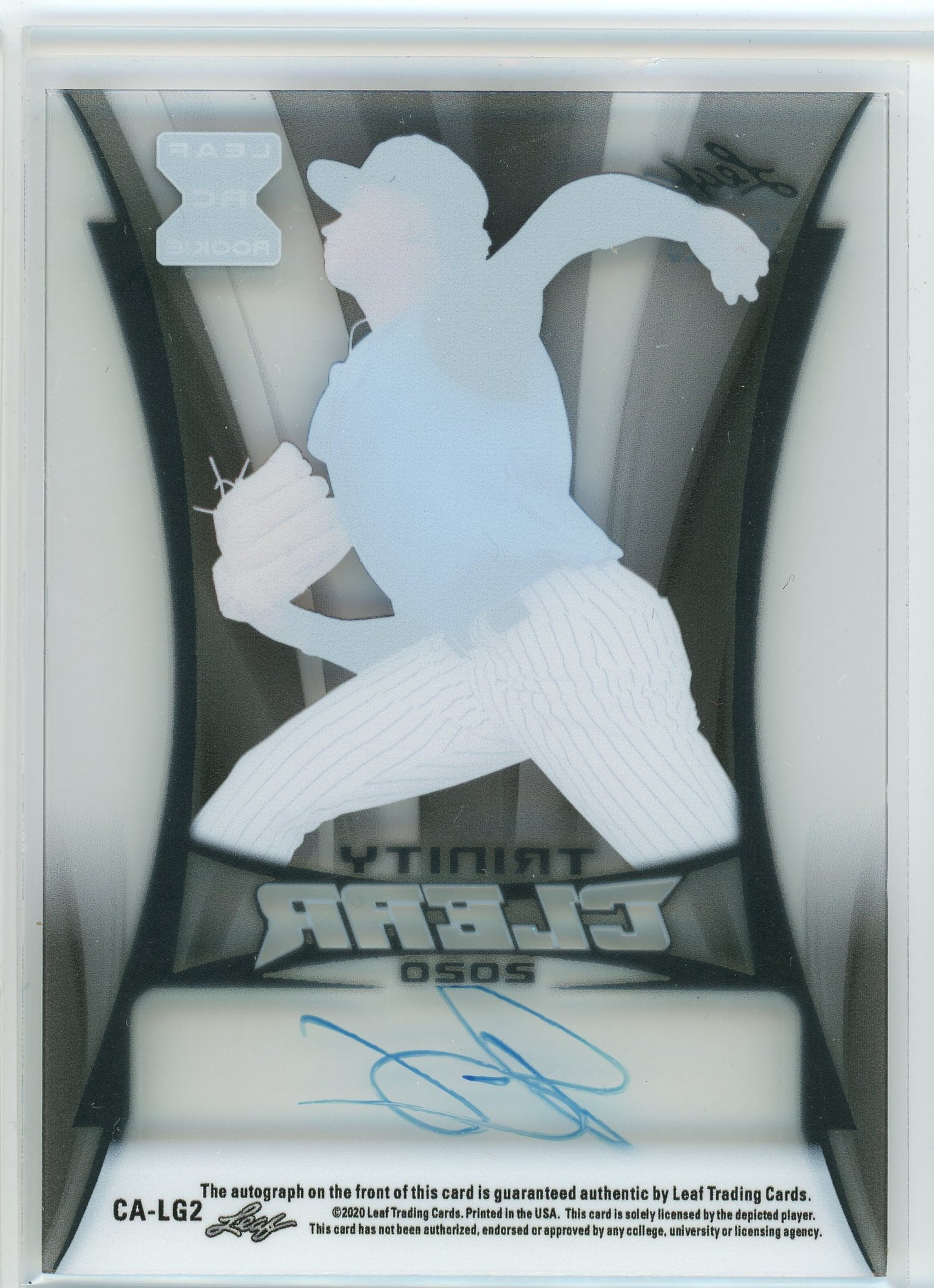 2020 Leaf #CA-LG2 Luis Gil Trinity Clear Auto Green /20