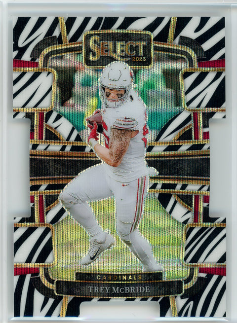 2023 Panini Select #1 Trey McBride Zebra Prizm Die Cut