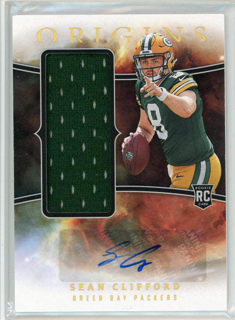 2023 Panini Origins #RJJA-SC Sean Clifford Rookie Jumbo Jersey Autographs