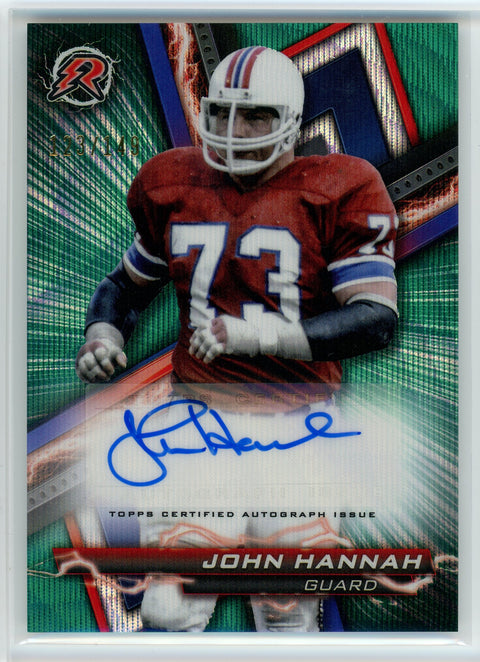 2023 Topps Composite #RA-JH John Hannah Resurgence Signatures Green Surge /149