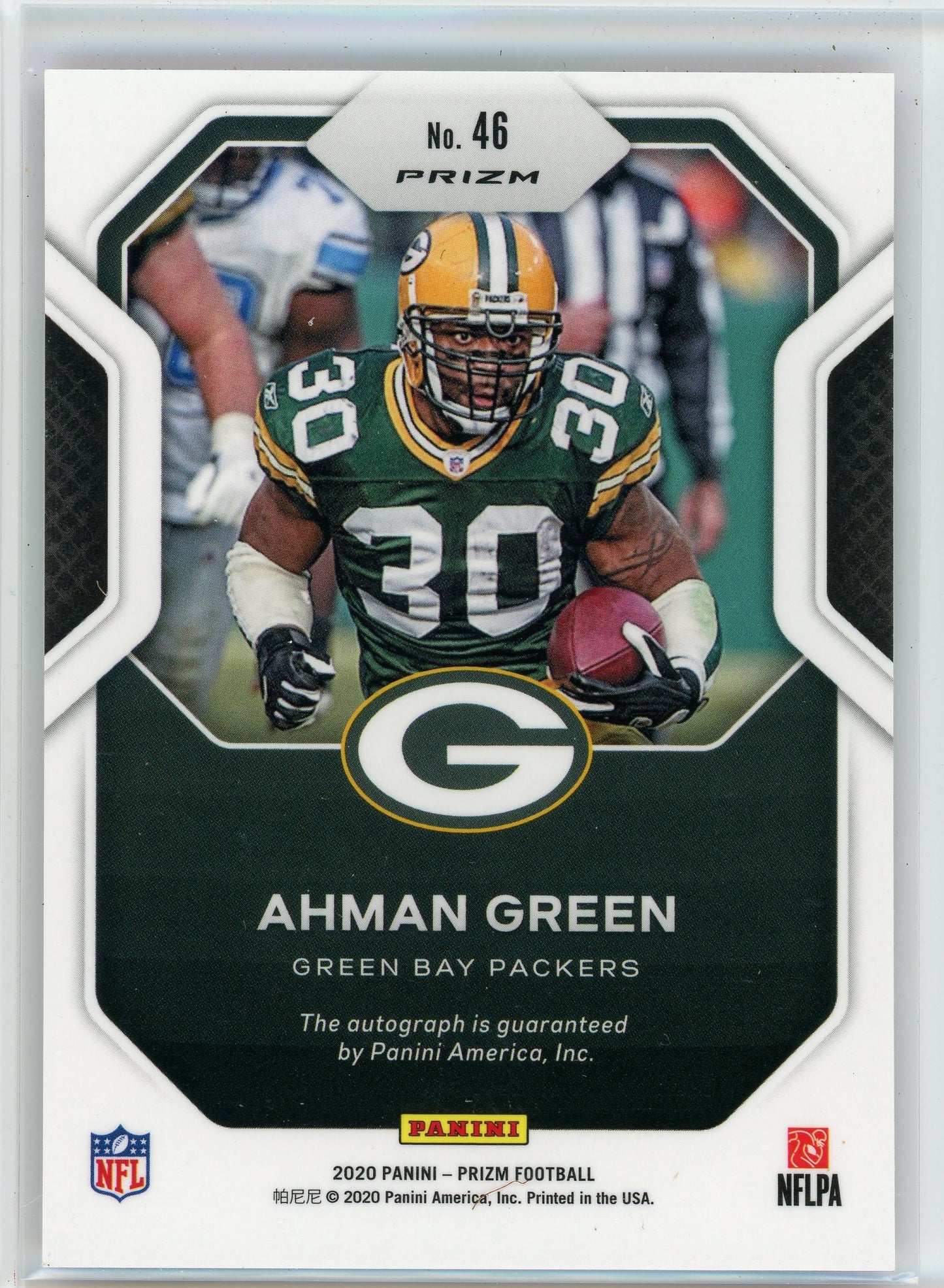 2020 Panini #46 Ahman Green Sensational Signatures Pink Prizm