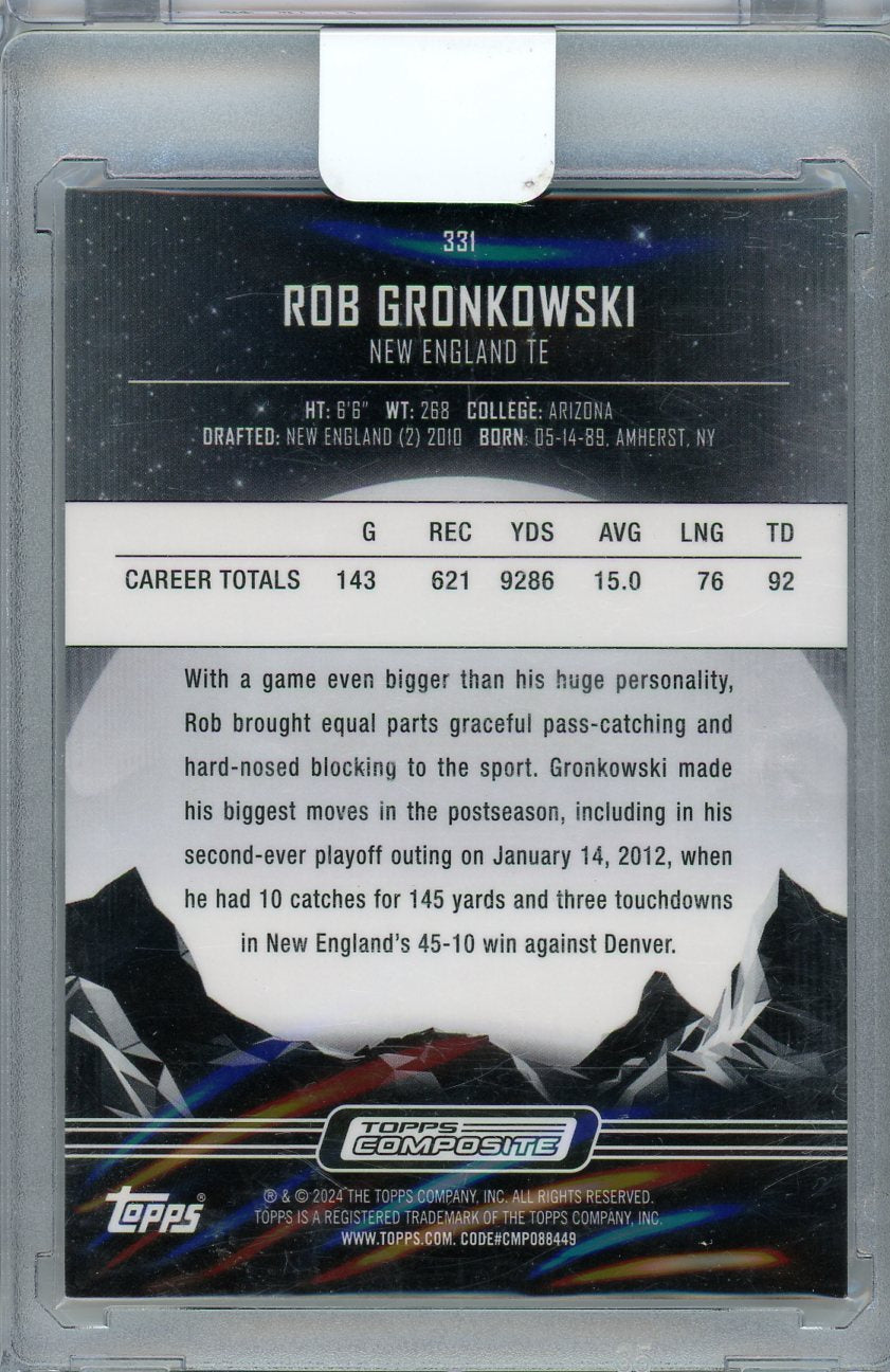 2024 Topps Composite #331 Rob Gronkowski Midnight /75