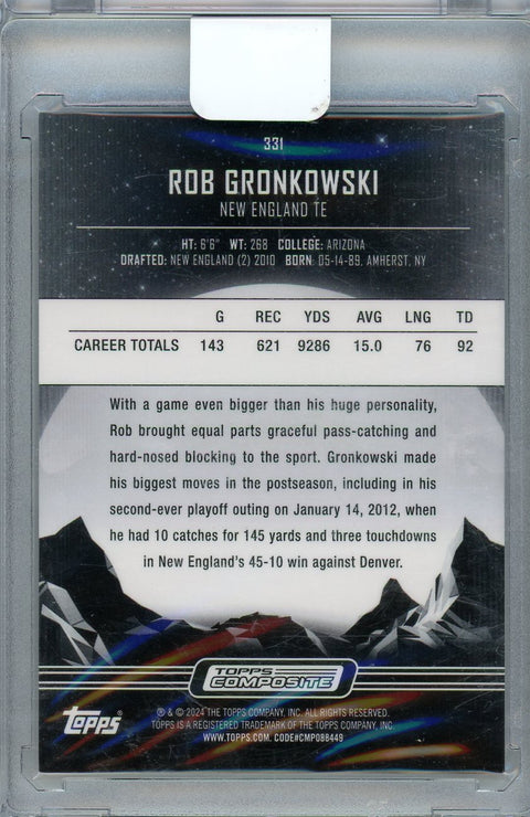 2024 Topps Composite #331 Rob Gronkowski Midnight /75