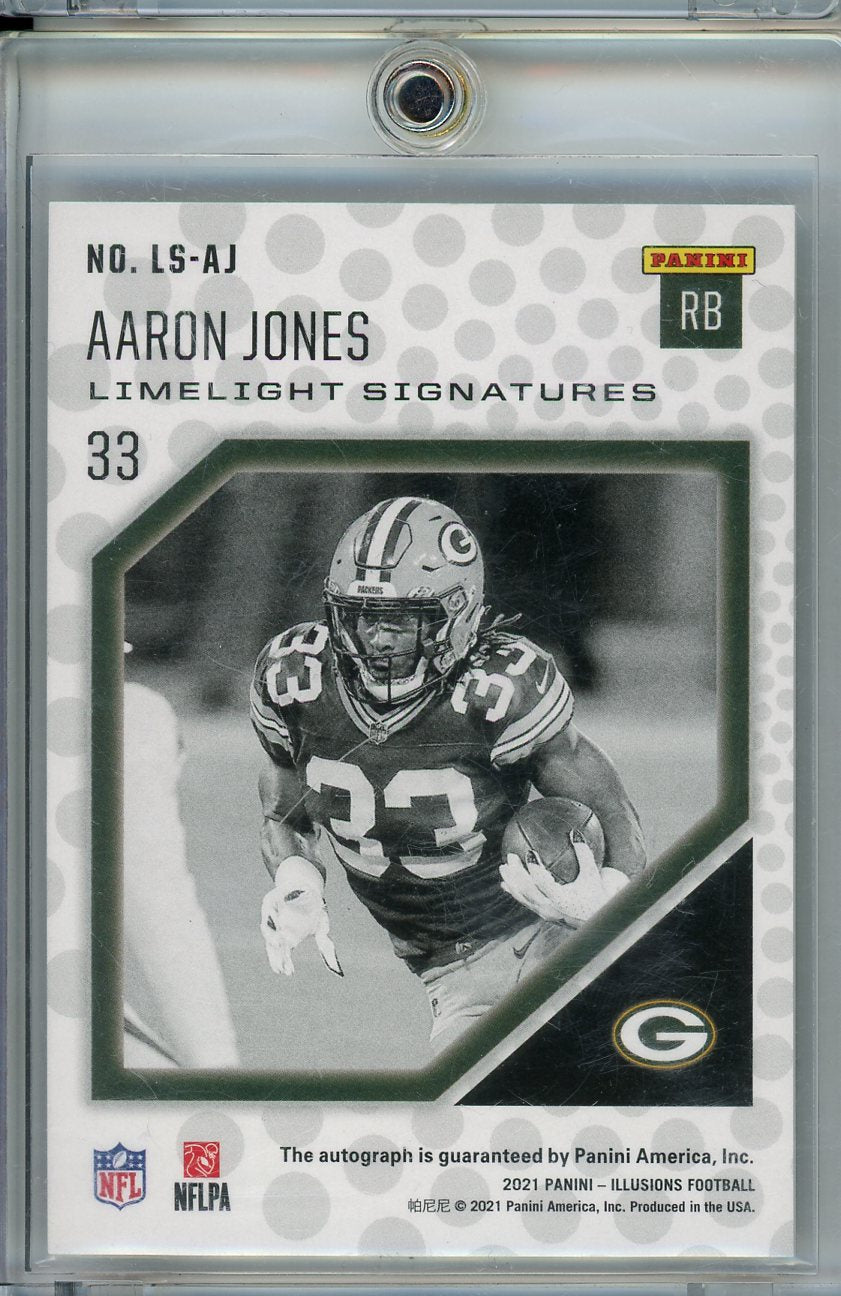 2021 Panini Illusion #LS-AJ Aaron Jones Limelight Signatures /99