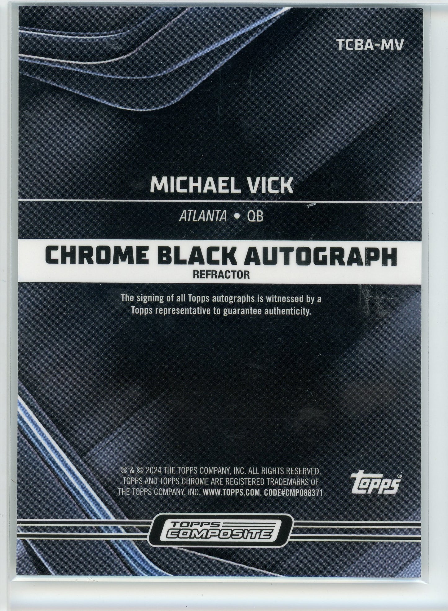 2024 Topps Chrome Black #TCBA-MV Michael Vick Auto /150