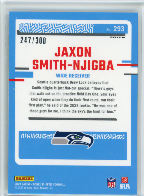 2023 Donruss Optic #293 Jaxon Smith-Njigba Wave #/300