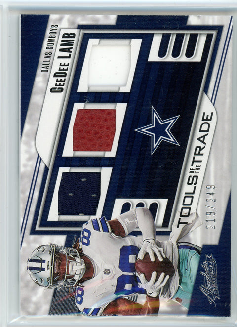 2023 Panini Absolute #TOTT-CDL CeeDee Lamb Tools Of The Trade Patch /249