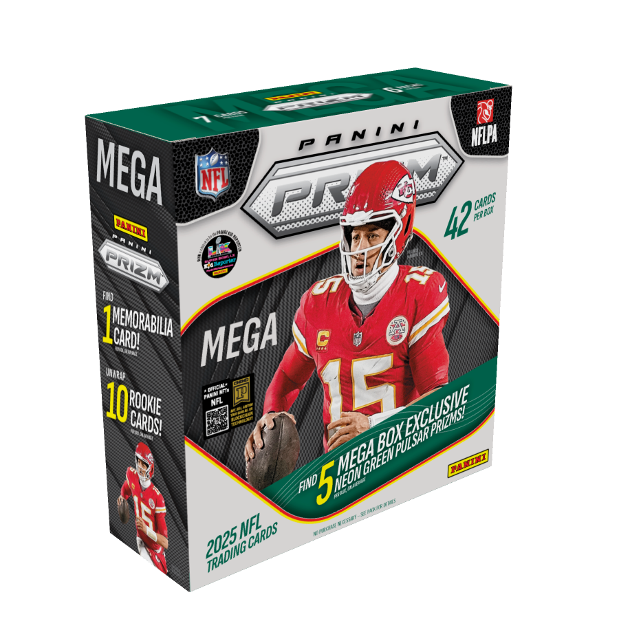2025 Panini Prizm Football Mega Box (Green Pulsar Prizms)