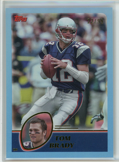 2023 Topps Composite #436 Tom Brady Archives Blue Rainbow Foilboard #/99