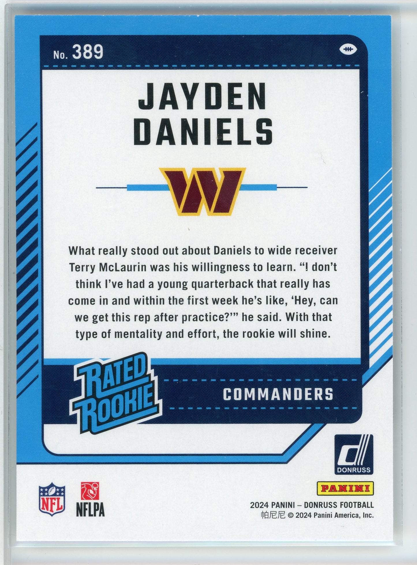 2024 Donruss #389 Jayden Daniels