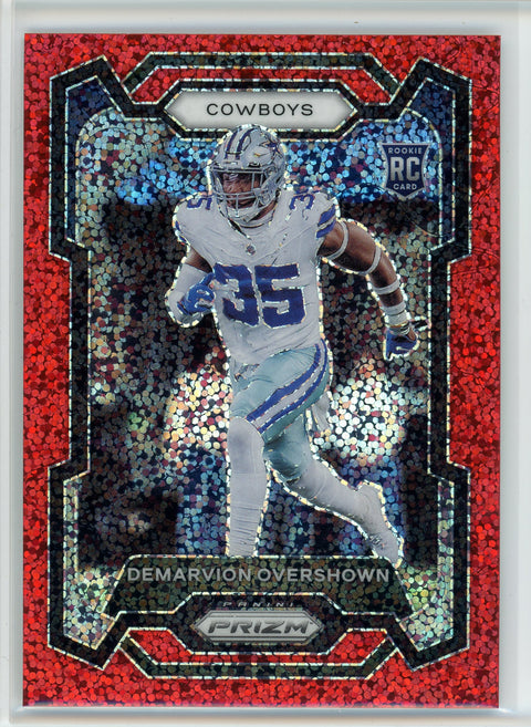 2023 Panini Prizm #323 Demarvion Overshown Red Speckle Prizm