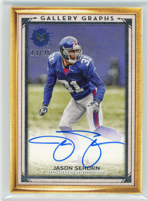 2024 Topps Motif #GG-JS Jason Sehorn Gallery Graphs Auto /25