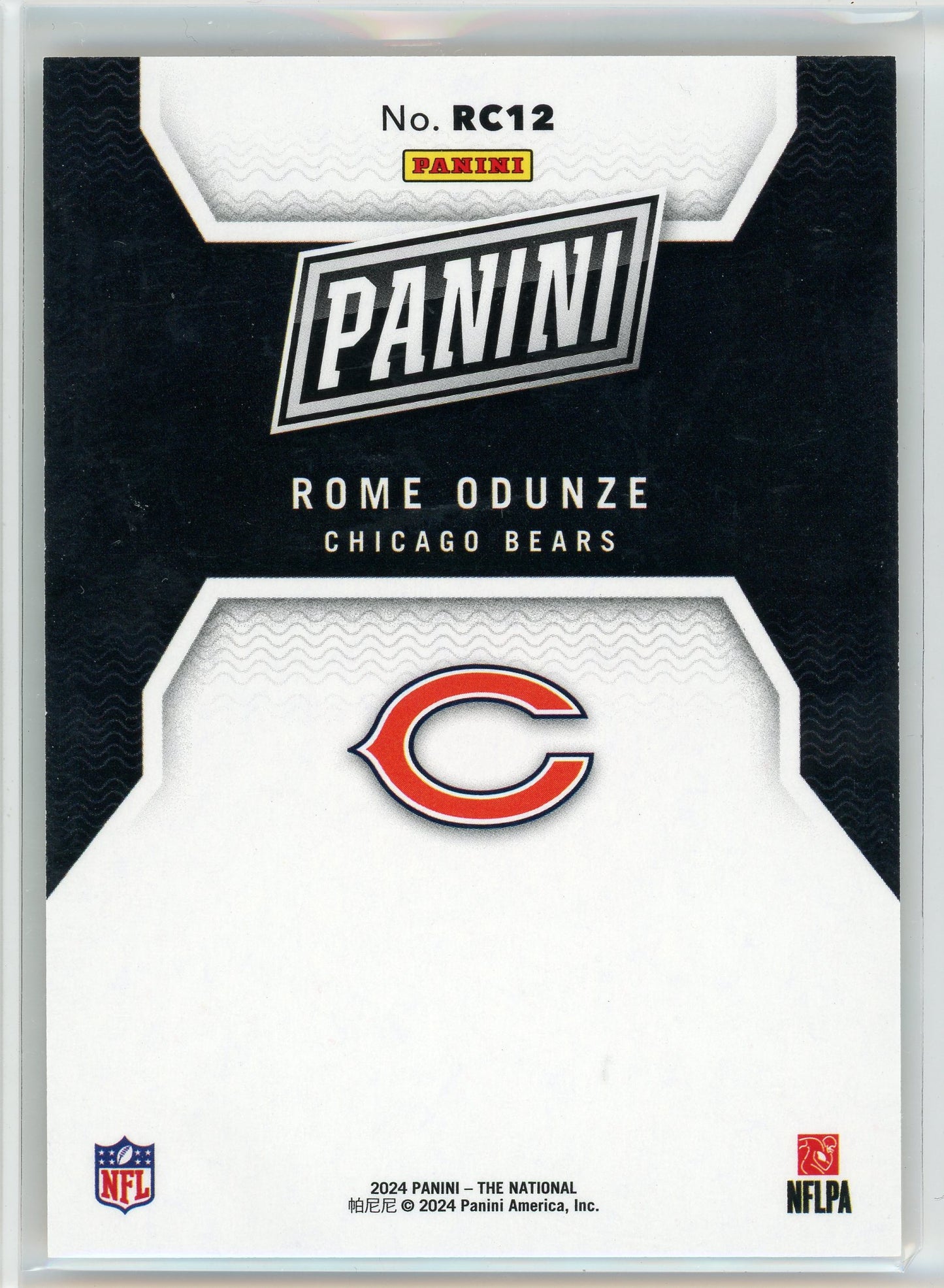 2024 Panini The National #RC12 Rome Odunze Rookie Bronze /199