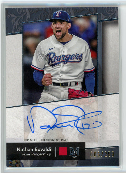 2024 Topps Museum Collection #AA-NE Nathan Eovaldi Archival Autograph /299