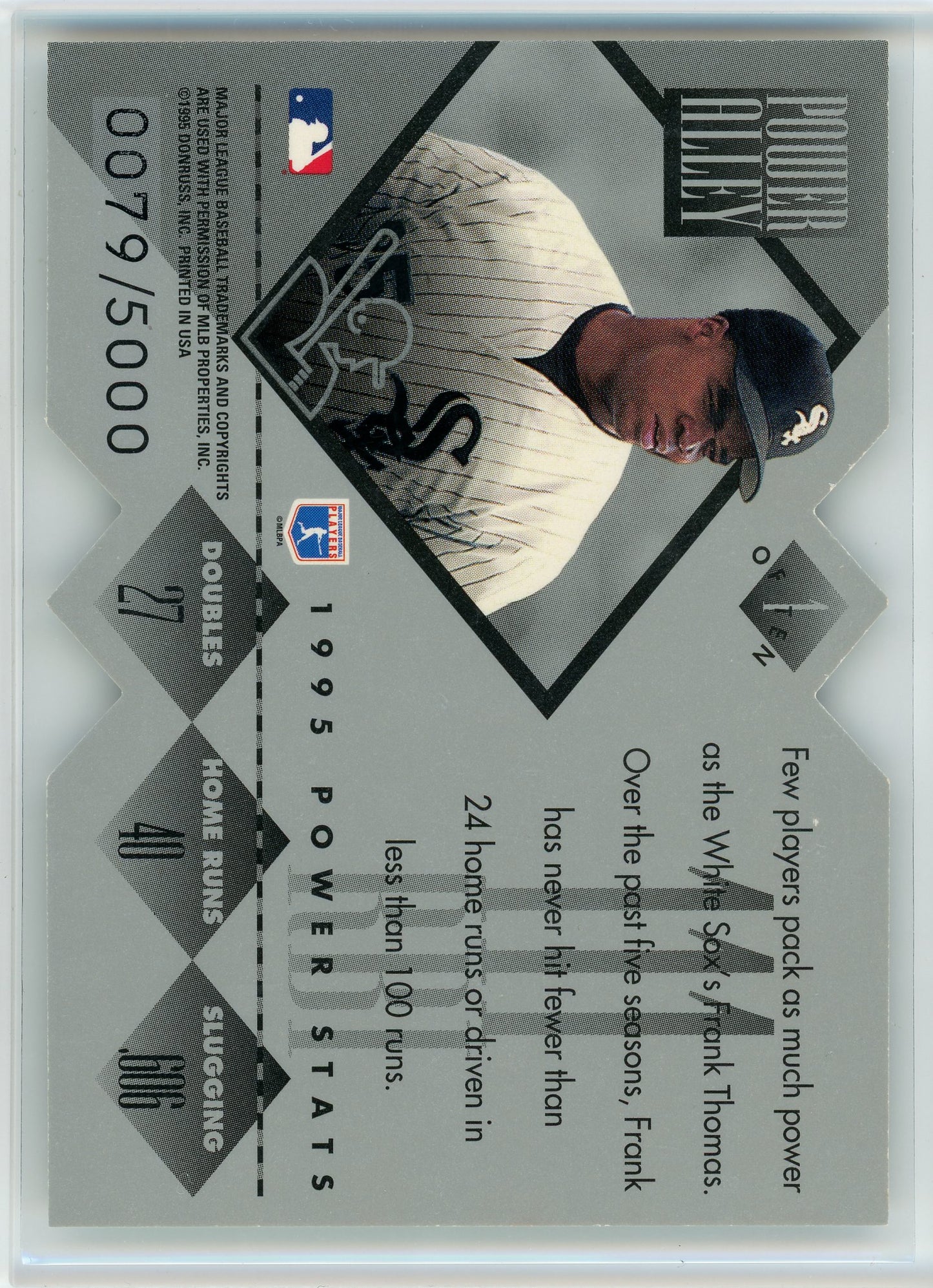 1995 Donruss #1 Frank Thomas Power Alley /5000