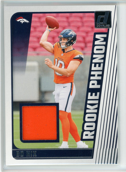 2024 Donruss #RPJ-BNI Bo Nix Rookie Phenom Patch
