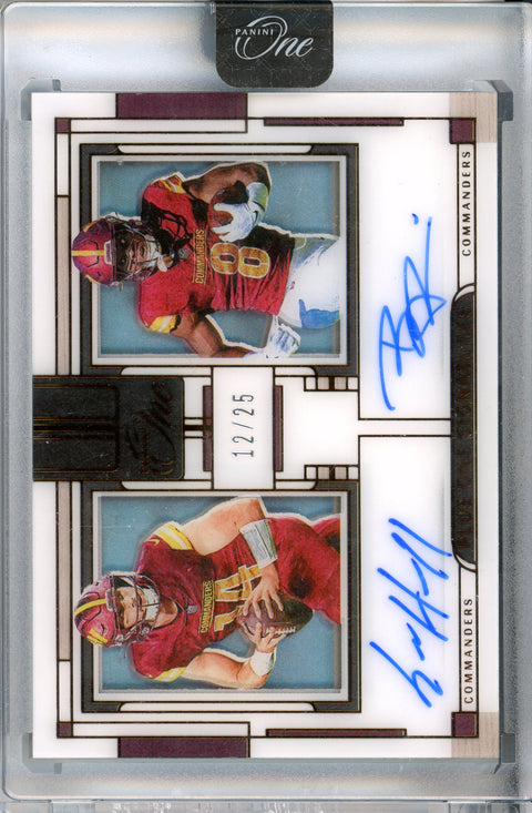 2023 Panini One #150 Sam Howell/Brian Robinson Jr. Plus One Signatures /25