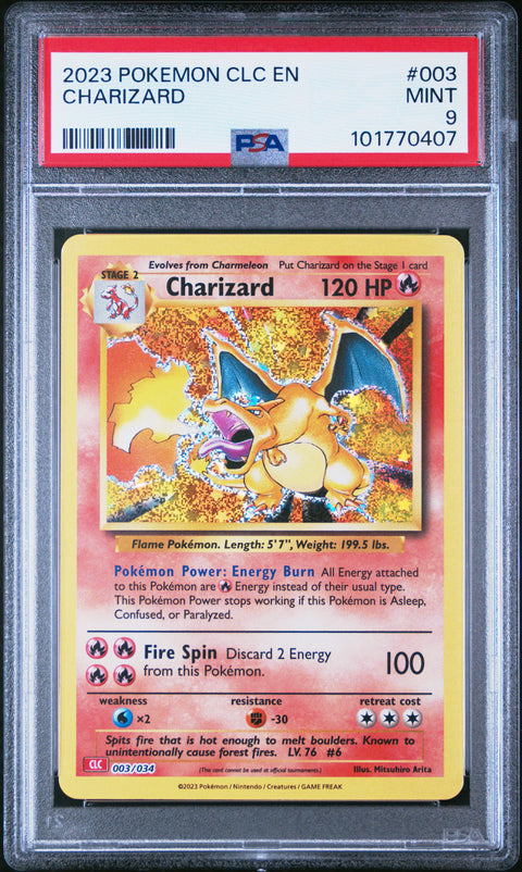2023 Pokemon Clc Charizard & Ho-Oh Ex Deck #003 Charizard PSA 9