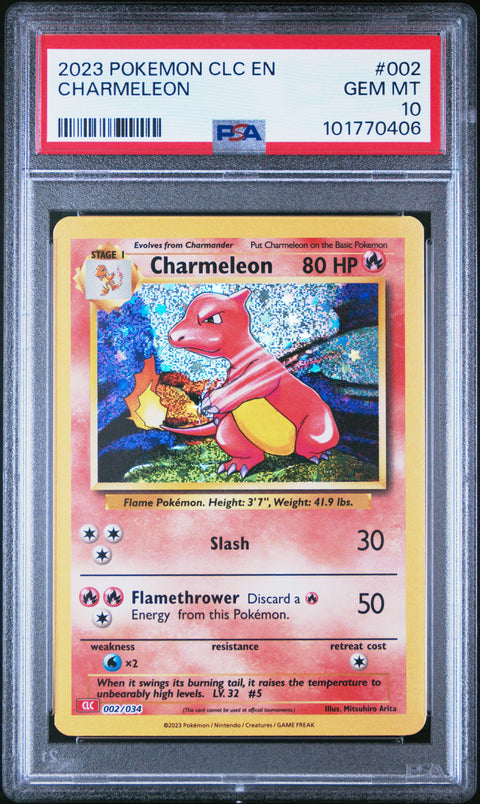 2023 Pokemon Clc- Charizard & Ho-Oh Ex Deck #002 Charmeleon PSA 10
