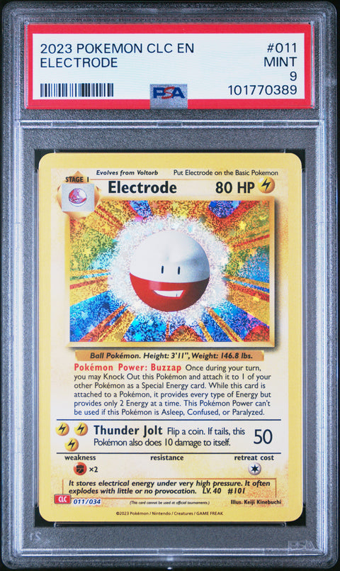2023 Pokemon Clc-TCG Classic Charizard & Ho-Oh Ex Deck #011 Electrode PSA 9