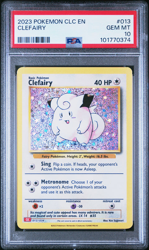 2023 Pokemon Clc-TCG Classic Charizard & Ho-Oh Ex Deck #013 Clefairy PSA 10