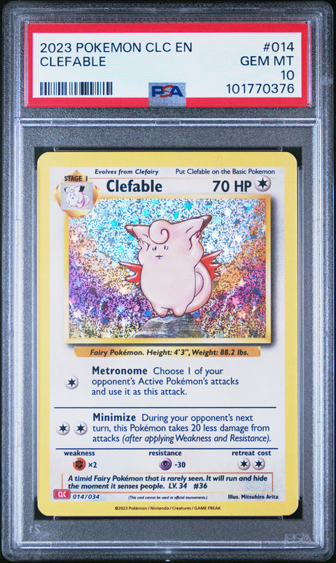 2023 Pokemon Clc-TCG Classic Charizard & Ho-Oh Ex Deck #014 Clefable PSA 10