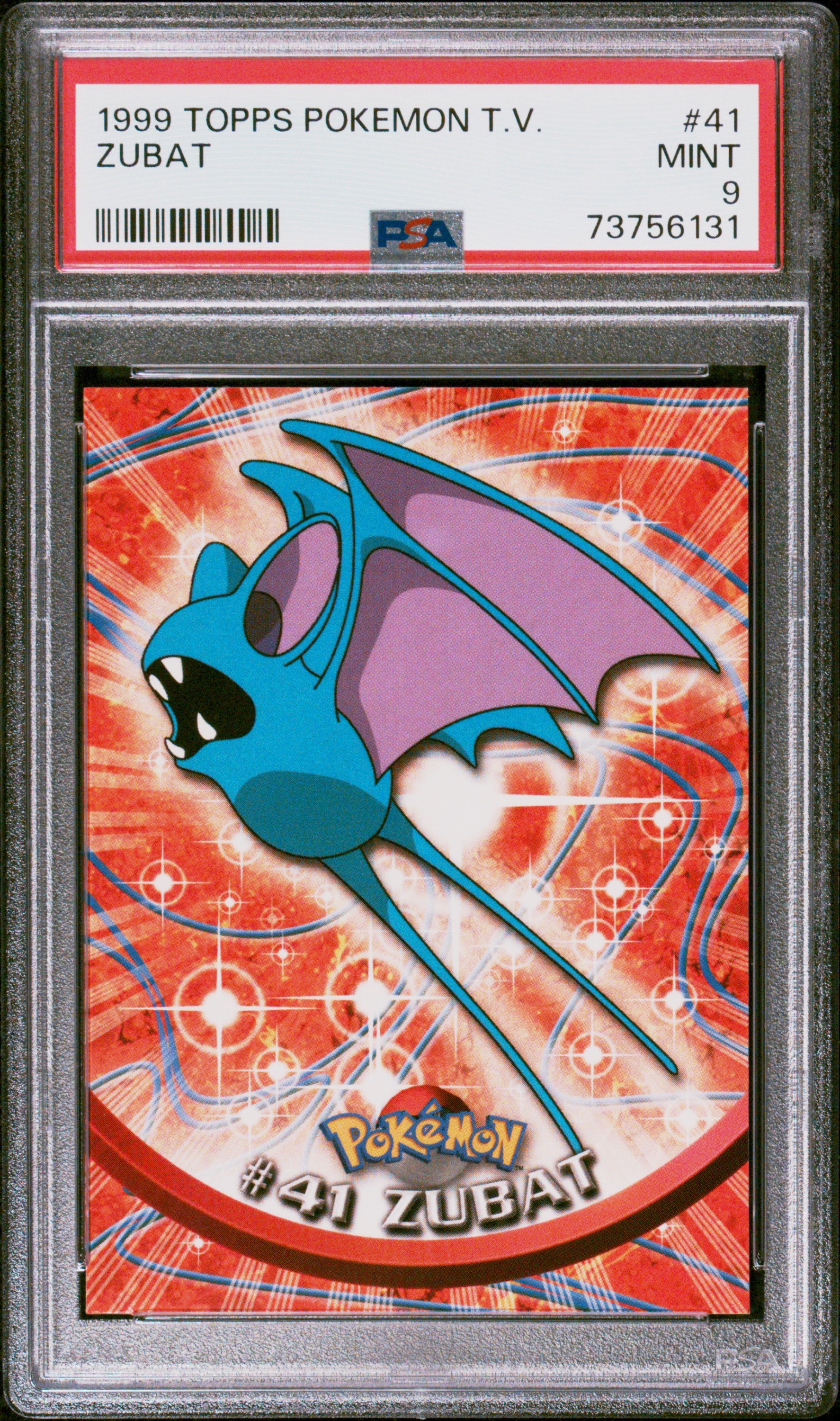 1999 Topps Pokemon Tv #41 Zubat PSA 9 1999 Topps Pokemon Tv #41 Zubat PSA 9