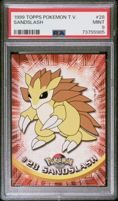 1999 Topps Pokemon Tv #28 Sandslash PSA 9