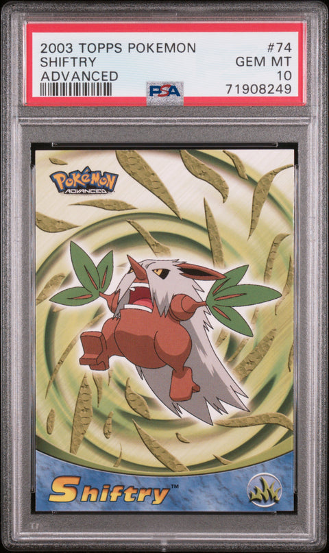 2003 Topps Pokemon Advanced #74 Shiftry Advanced PSA 10
