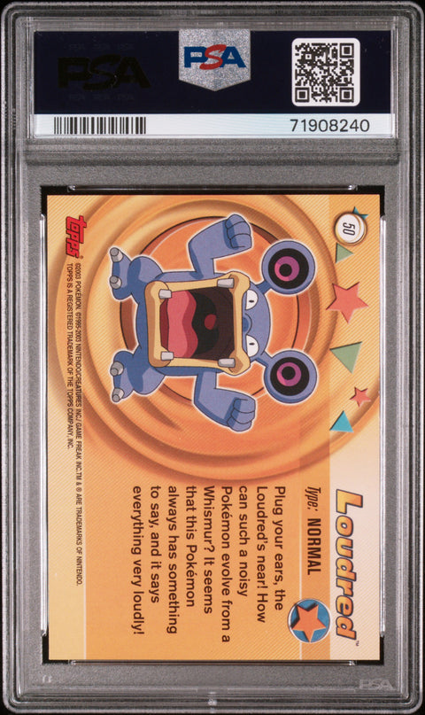 2003 Topps Pokemon Advanced #50 Loudred Advanced PSA 9