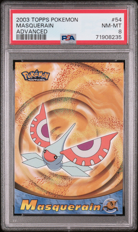 2003 Topps Pokemon Advanced #54 Masquerain Advanced PSA 8