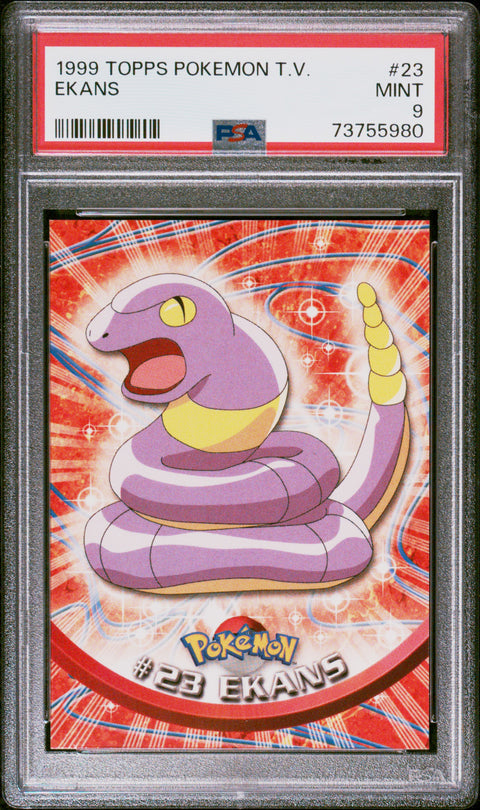 1999 Topps Pokemon Tv #23 Ekans PSA 9