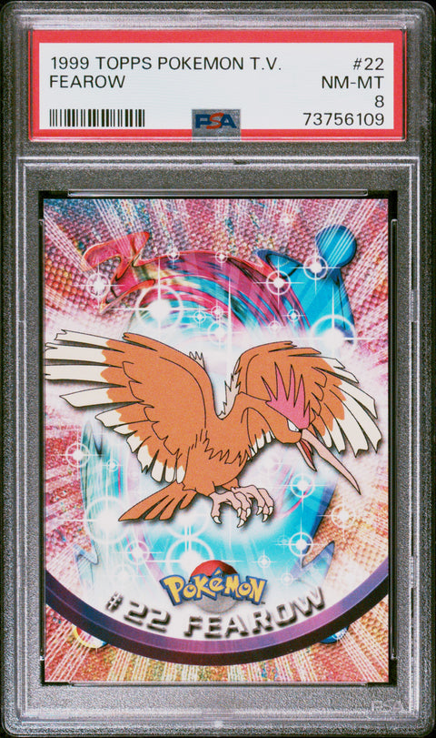 1999 Topps Pokemon Tv #22 Fearow PSA 8