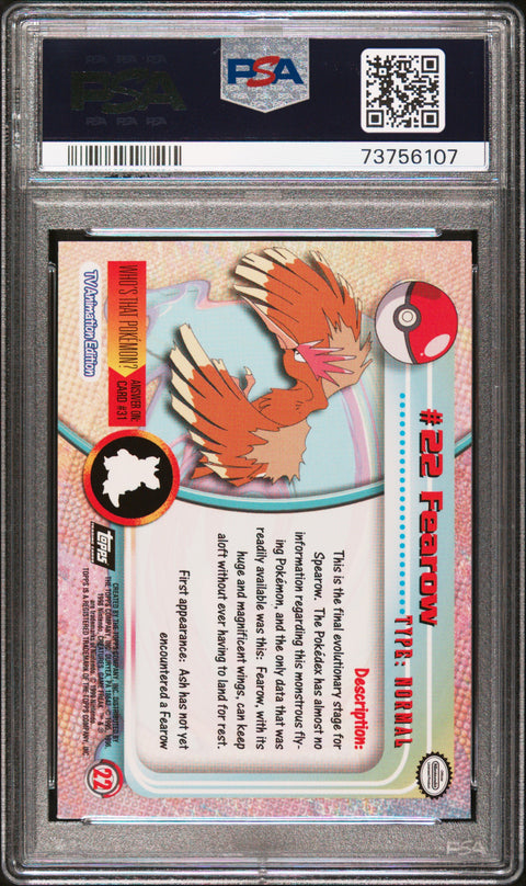 1999 Topps Pokemon Tv #22 Fearow PSA 8