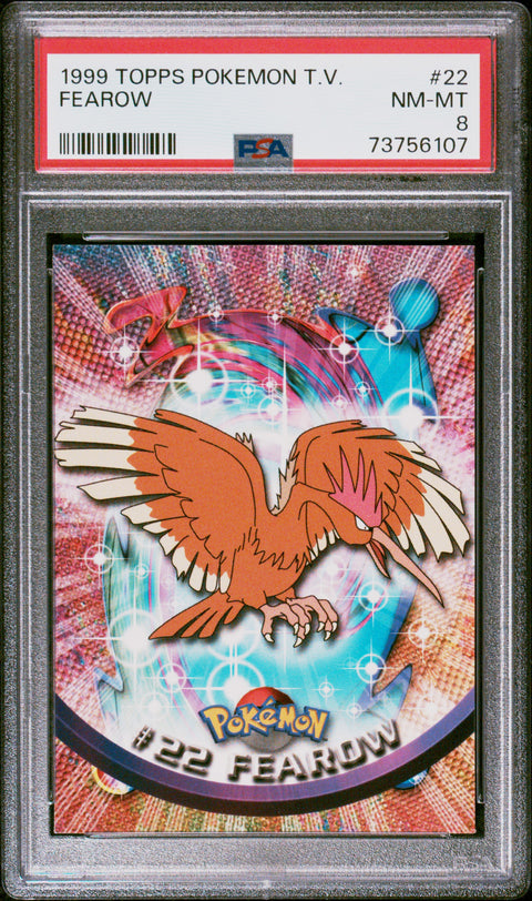1999 Topps Pokemon Tv #22 Fearow PSA 8