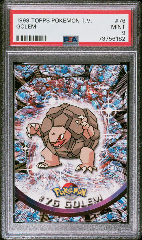 1999 Topps Pokemon Tv #76 Golem PSA 9