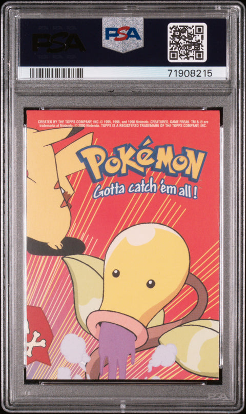 2000 Topps Pokemon Tv Animation Series 2 Stick-Ons #7 Geodude PSA 7