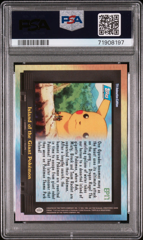 2000 Topps PKMN Tv Anim S.2 Episode Cards #EP17 Island/Giant Pokemon PSA 7