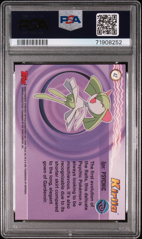 2003 Topps Pokemon Advanced #42 Kirlia Advanced PSA 8