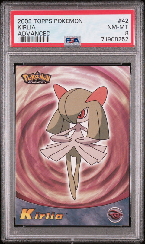 2003 Topps Pokemon Advanced #42 Kirlia Advanced PSA 8