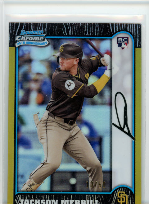 2024 Bowman Chrome #BC25-6 Jordan Lawlar 25th Anniversary Gold Refractors /50
