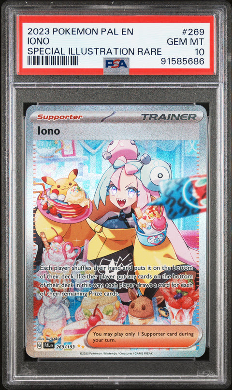 2023 Pokemon Pal En-Paldea Evolved #269 Iono Special Illustration Rare PSA 10