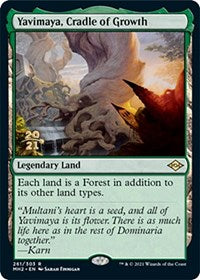 MTG Prerelease Cards Yavimaya, Cradle of Growth