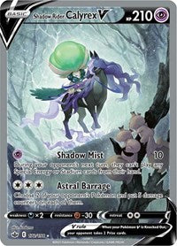 pokemon SWSH06: Chilling Reign Shadow Rider Calyrex V (Alternate Full Art)