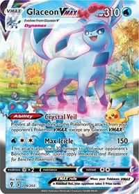 pokemon SWSH07: Evolving Skies Glaceon VMAX (Alternate Art Secret)